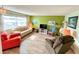 Spacious living room with ample seating and large windows at 5434 Chad Pl # 20, New Port Richey, FL 34652