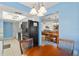 Dining area with sliding door access to a patio at 6663 Water Oak Ct, Spring Hill, FL 34606