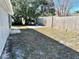 Large backyard with small patio area at 7207 Nova Scotia Dr, Port Richey, FL 34668