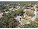 House and neighborhood view from above at 8446 Braganza St, Spring Hill, FL 34608