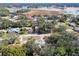 Aerial view of residential neighborhood near lake at 8446 Braganza St, Spring Hill, FL 34608