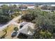 Aerial view of single-story home, near water at 8446 Braganza St, Spring Hill, FL 34608