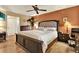 Bright bedroom with ample space and wood flooring at 8809 Shoemaker Ln, Hudson, FL 34667