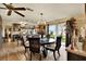 Modern kitchen with granite countertops and island seating at 8809 Shoemaker Ln, Hudson, FL 34667