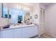 Double vanity bathroom with a shower/tub combo at 9338 Clearmeadow Ln, New Port Richey, FL 34655