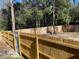 Backyard with wooden fence and gate, providing privacy at 11743 Purdue St, New Port Richey, FL 34654