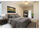 Serene bedroom with plush bedding and direct access to patio at 12312 Millington Ave, Weeki Wachee, FL 34614