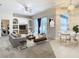 Living area with pool access and dining space at 12312 Millington Ave, Weeki Wachee, FL 34614