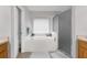 Bathroom with garden tub and walk-in shower at 13468 Haverhill Dr, Spring Hill, FL 34609