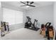 Bedroom with Peloton exercise bike and other fitness equipment at 13468 Haverhill Dr, Spring Hill, FL 34609