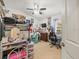 Bedroom with bunk bed, dresser, and workspace at 14284 Finsbury Dr, Spring Hill, FL 34609