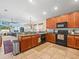 Modern kitchen with granite countertops and ample cabinet space at 14284 Finsbury Dr, Spring Hill, FL 34609
