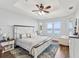Ocean view bedroom with king-size bed and ensuite bathroom at 2013 Gulfview Dr, Holiday, FL 34691