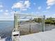 Private boat lift on the waterfront at 2013 Gulfview Dr, Holiday, FL 34691