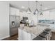 Modern kitchen with granite countertops and stainless steel appliances at 2013 Gulfview Dr, Holiday, FL 34691