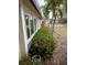 House exterior featuring a large window and green shrubbery at 3039 Sandpiper Ct, Clearwater, FL 33762
