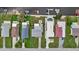 Aerial showing several homes and canal views at 4424 Floramar Ter, New Port Richey, FL 34652