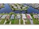 Aerial view of the house and surrounding area at 4424 Floramar Ter, New Port Richey, FL 34652