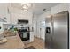 Modern kitchen with stainless steel appliances and a granite countertop at 4424 Floramar Ter, New Port Richey, FL 34652