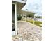Covered patio overlooking the water at 4424 Floramar Ter, New Port Richey, FL 34652
