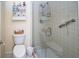 Clean bathroom with walk-in shower and grab bar at 4620 Bay Blvd # 1145, Port Richey, FL 34668