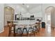 Modern kitchen with an island and breakfast bar at 609 Salt Lake Dr, Tarpon Springs, FL 34689