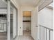 Small storage closet accessible from the condo balcony at 6428 Gloria Dr # 26, New Port Richey, FL 34653