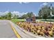 Verona community entrance with landscaping and a brick sign at 8424 Bluevine Sky Dr, Land O Lakes, FL 34637