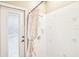 Clean bathroom with shower stall and neutral tile at 8831 Bel Meadow Way, Trinity, FL 34655
