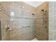 Walk-in shower with tile surround and showerhead at 9090 Alexandria Dr, Weeki Wachee, FL 34613