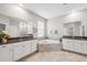 Luxurious bathroom with double vanity, corner tub, and separate shower at 9173 Shadyside Ln, Land O Lakes, FL 34637