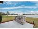 Enjoy grilling and entertaining with this outdoor kitchen at 9173 Shadyside Ln, Land O Lakes, FL 34637
