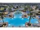 Overhead view of resort-style pool and playground at 9323 Bella Vita Cir, Land O Lakes, FL 34637