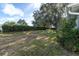 Landscaped backyard with a large tree and grassy area at 11030 Linkside Dr # 11030, Port Richey, FL 34668