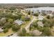 Aerial view showing home's street location and neighborhood at 13721 Mill Pl, Odessa, FL 33556