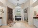 Primary bathroom with large shower, garden tub, and double vanity at 13721 Mill Pl, Odessa, FL 33556