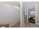 Spa-like bathroom with a walk-in shower and a bench at 18879 Sailors Delight Pass, Land O Lakes, FL 34638