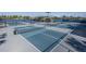 Well-maintained pickleball courts with nets and fencing at 18879 Sailors Delight Pass, Land O Lakes, FL 34638