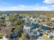 Aerial view of waterfront community at 5287 Tuna Ln, Weeki Wachee, FL 34607