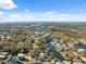 Aerial view of community with water access at 5287 Tuna Ln, Weeki Wachee, FL 34607