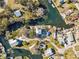Aerial view of waterfront homes and properties at 5287 Tuna Ln, Weeki Wachee, FL 34607