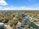 Aerial view of community and surrounding landscape at 5287 Tuna Ln, Weeki Wachee, FL 34607