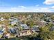 Aerial view of waterfront home with private dock and lush landscaping at 5287 Tuna Ln, Weeki Wachee, FL 34607