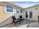 Relaxing balcony with patio furniture and water views at 5287 Tuna Ln, Weeki Wachee, FL 34607