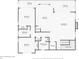 Second floor plan with two bedrooms, kitchen, and laundry room at 5287 Tuna Ln, Weeki Wachee, FL 34607