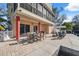 Outdoor patio area with table and chairs, perfect for dining at 5287 Tuna Ln, Weeki Wachee, FL 34607