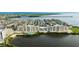 Aerial view of waterfront condo community and marina at 5915 Sea Ranch Dr # 501, Hudson, FL 34667