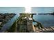 Aerial view of waterfront condo building and amenities at 5915 Sea Ranch Dr # 501, Hudson, FL 34667