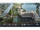 Aerial view of the entire waterfront condo community at 5915 Sea Ranch Dr # 501, Hudson, FL 34667