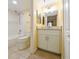 Clean bathroom with updated vanity and shower/tub combo at 5915 Sea Ranch Dr # 501, Hudson, FL 34667